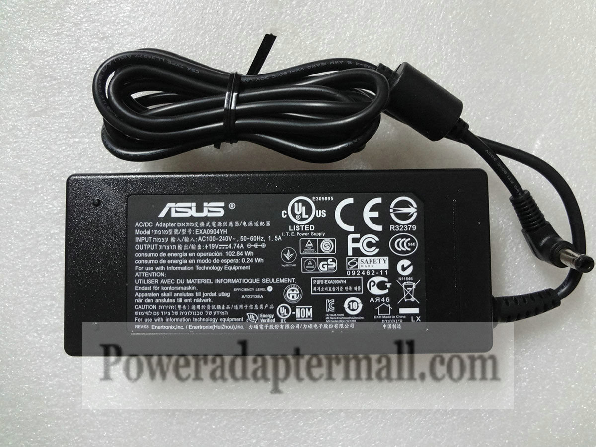 Genuine 19V 4.74A Asus U46 U46E U46J U46SV EXA0904YH AC Adapter Genuine 19V 4.74A Asus U46 U46E U46J U46SV EXA0904YH AC Adapter