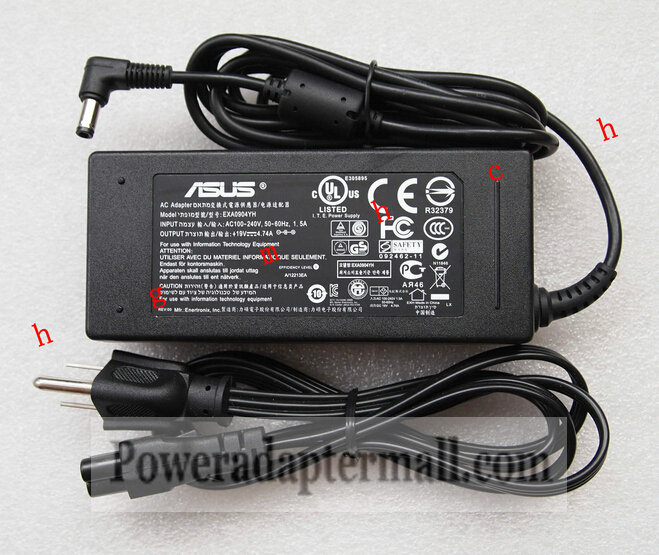 Genuine 19V 4.74A Asus X73 X73V X73E Notebook PC AC Adapter Genuine 19V 4.74A Asus X73 X73V X73E Notebook PC AC Adapter