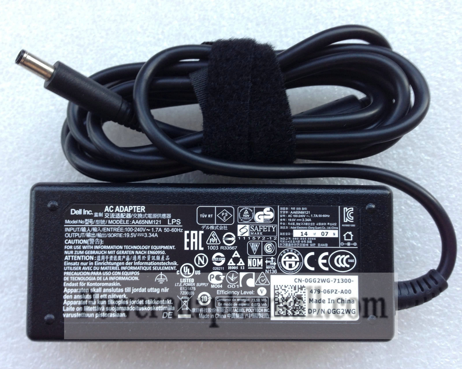 19.5V 3.34A Dell Inspiron 11 3000/P20T P20T002 Laptop AC Adapter 19.5V 3.34A Dell Inspiron 11 3000/P20T P20T002 Laptop AC Adapter