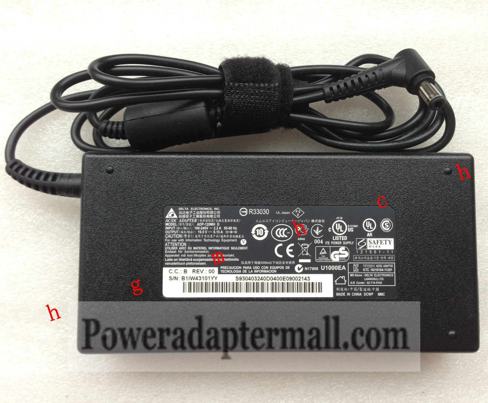 Original 120W Slim MSI GP60 Delta ADP-120MH D AC Adapter power Original 120W Slim MSI GP60 Delta ADP-120MH D AC Adapter power