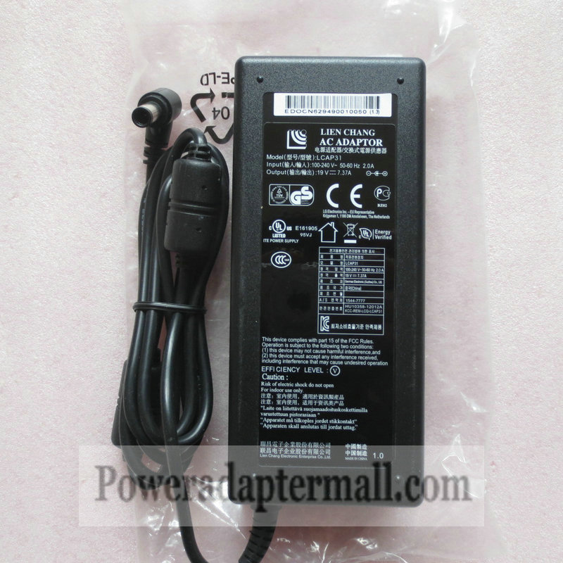Geniune LG LCAP31 19V 7.37A AC Adapter Power Supply charger Geniune LG LCAP31 19V 7.37A AC Adapter Power Supply charger