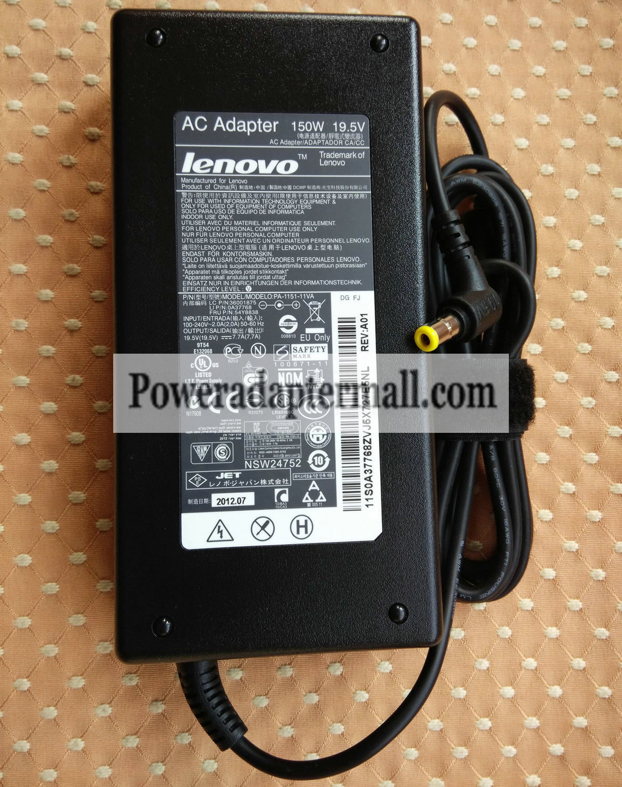 150W 19.5V 7.7A Lenovo PA-1151-11VA AD8027 54Y8803 AC Adapter 150W 19.5V 7.7A Lenovo PA-1151-11VA AD8027 54Y8803 AC Adapter
