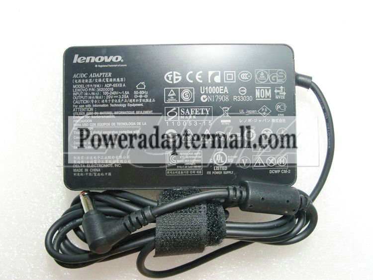 20V 3.25A 65W Lenovo ADP-65XB A PA-1650-37LC 36200019 AC Adapter 20V 3.25A 65W Lenovo ADP-65XB A PA-1650-37LC 36200019 AC Adapter