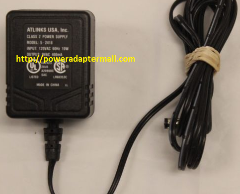 NEW Atlinks USA Inc Class 2 Model: 5-2418 AC Adapter Power Supply NEW Atlinks USA Inc Class 2 Model: 5-2418 AC Adapter Power Supply