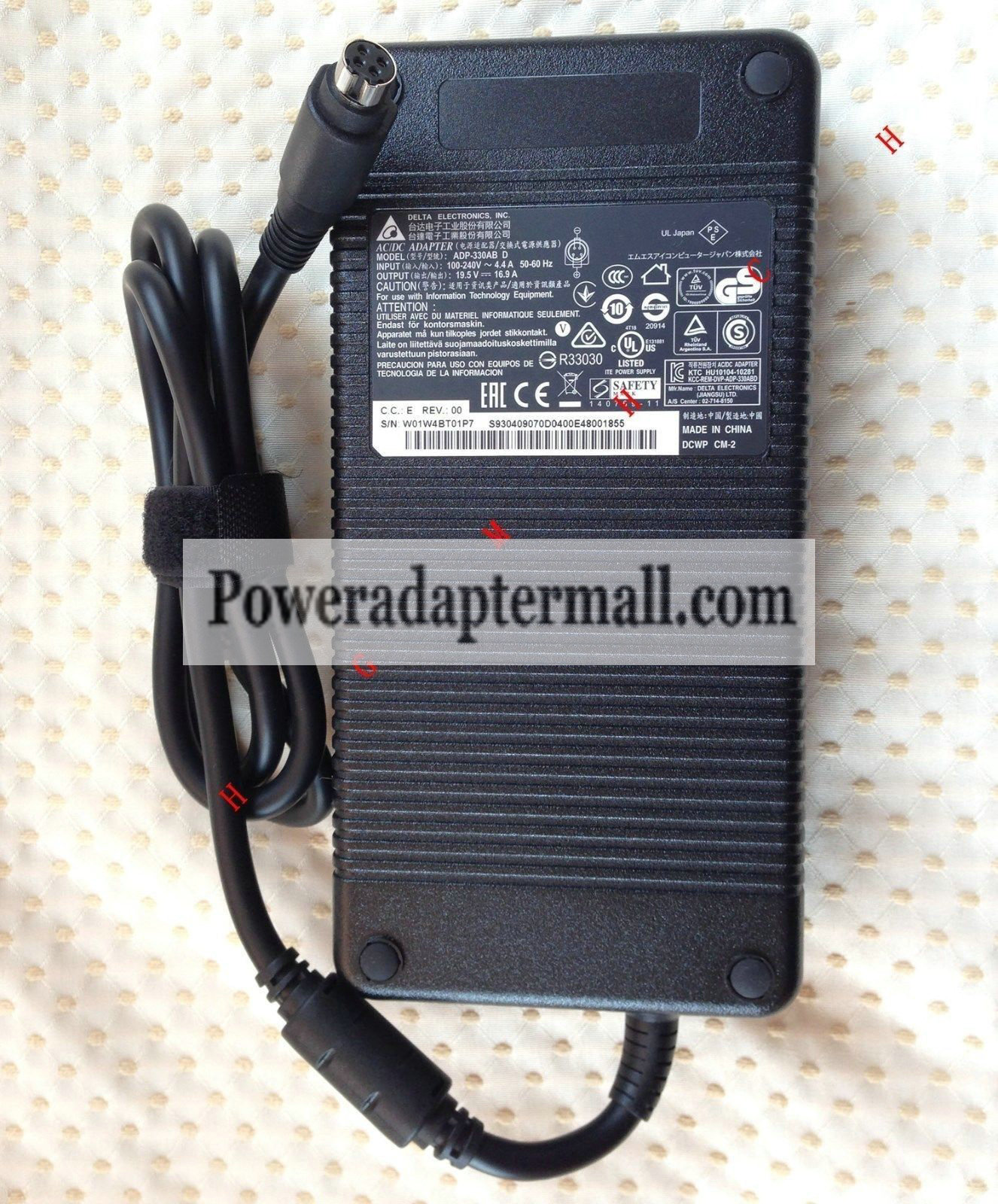 19.5V 16.9A AC Adapter for MSI GT80 Titan SLI-009/i7-4980HQ PC 19.5V 16.9A AC Adapter for MSI GT80 Titan SLI-009/i7-4980HQ PC