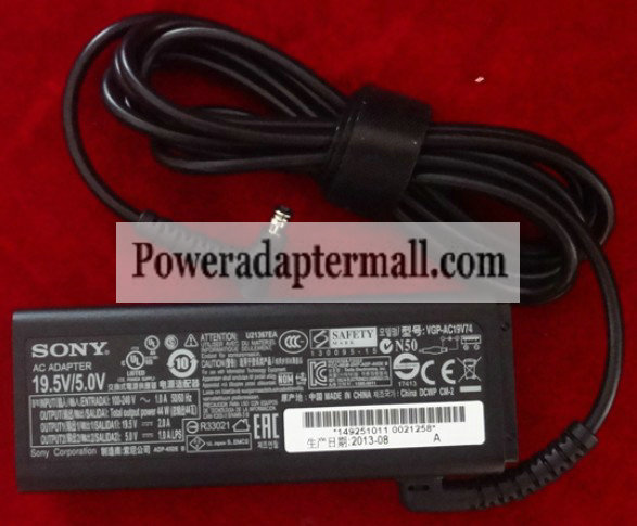 Sony VGP-AC19V74 Vaio 13A SVF13N13CXB Flip PC AC Adapter power Sony VGP-AC19V74 Vaio 13A SVF13N13CXB Flip PC AC Adapter power