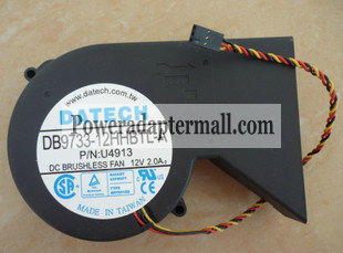 Dell U4913 DB9733-12HHBTL-A OptiPlex 260 Desktop PC Cooling Fan Dell U4913 DB9733-12HHBTL-A OptiPlex 260 Desktop PC Cooling Fan