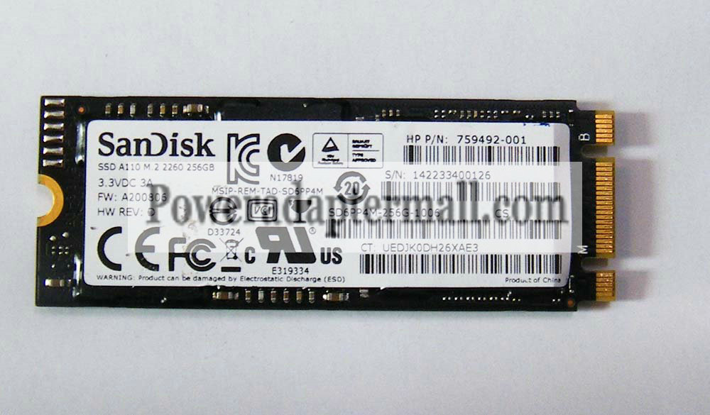 Sandisk A110 256GB SD6PP4M-256G SSD FOR HP ZBOOK 759492-001 Sandisk A110 256GB SD6PP4M-256G SSD FOR HP ZBOOK 759492-001
