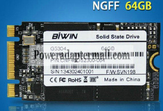 BIWIN G5304 NGFF 64G SSD for Lenovo Thinkpad S3 S5 T440P BIWIN G5304 NGFF 64G SSD for Lenovo Thinkpad S3 S5 T440P