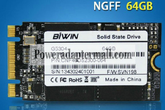 BIWIN G5304 CNF46DS2300-064 SVN198 NGFF 64GB Solid State Drive BIWIN G5304 CNF46DS2300-064 SVN198 NGFF 64GB Solid State Drive