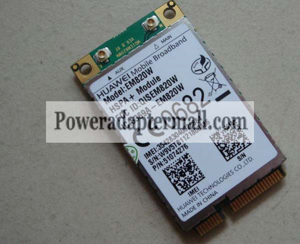 UNLOCKED HuaWei EM820W 3G WCDMA GSM WWAN WLAN Card HSPA 21Mb GPS UNLOCKED HuaWei EM820W 3G WCDMA GSM WWAN WLAN Card HSPA 21Mb GPS