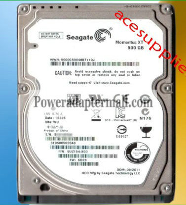 2.5" SATA Seagate 500GB 7200RPM 32MB ST95005620AS Hard Drive 2.5" SATA Seagate 500GB 7200RPM 32MB ST95005620AS Hard Drive