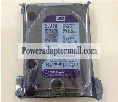 Western Digital WD20PURX 2TB IntelliPower SATA3/SATA Hard Drive Western Digital WD20PURX 2TB IntelliPower SATA3/SATA Hard Drive